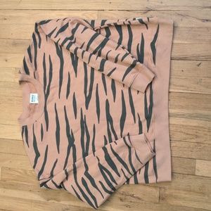 Bonds tiger stripe pullover sweatshirt size M